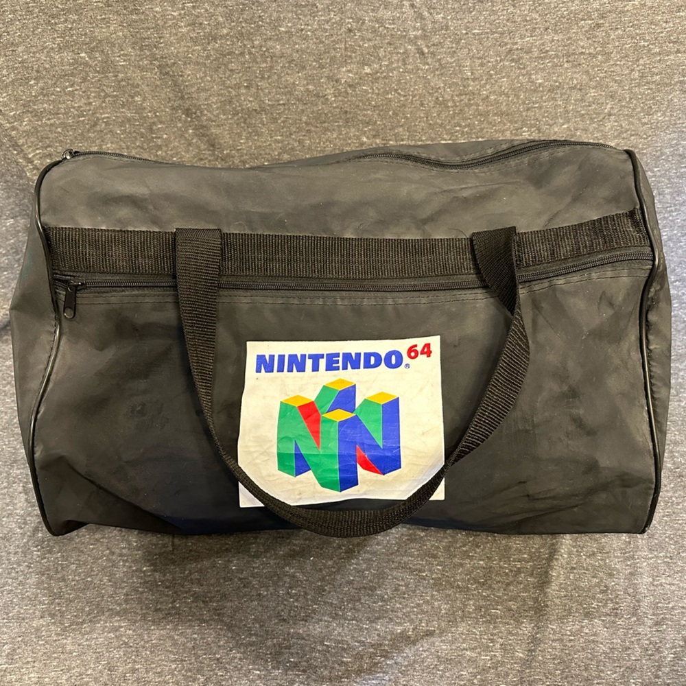Nintendo 64 Toys R Us Duffle Bag Rare Promotional Item